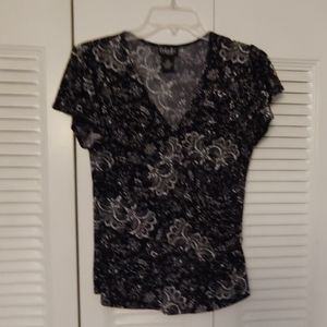 Pretty black and white summer blouse